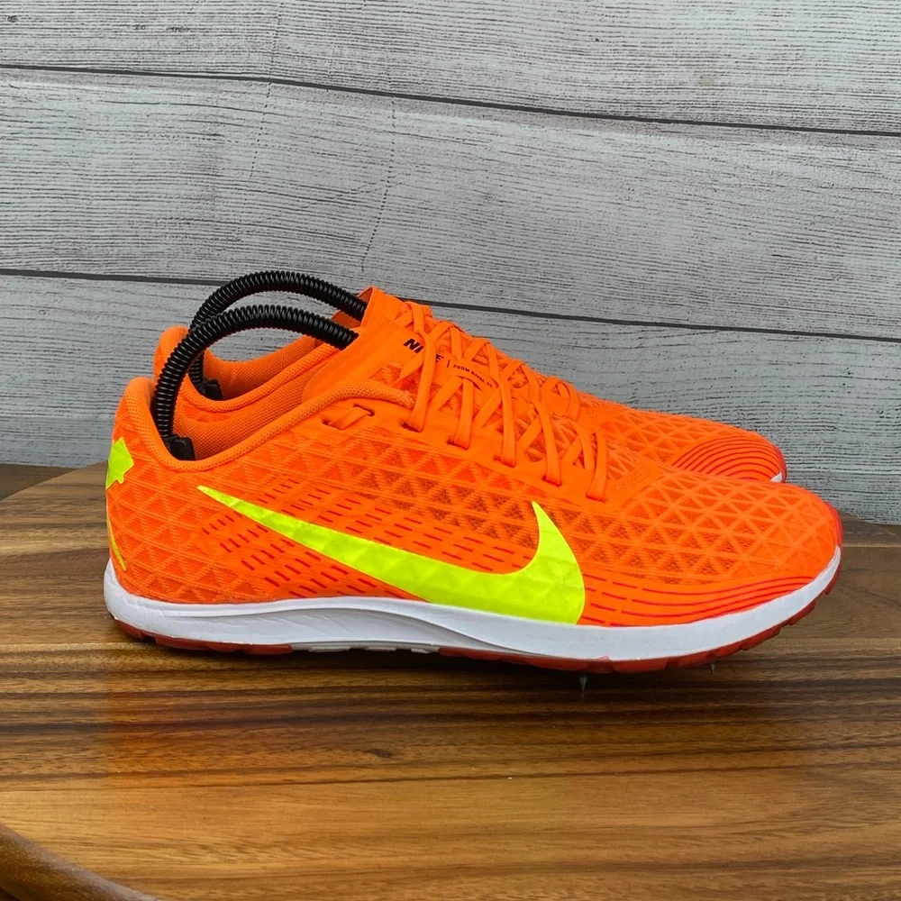 Nike Zoom Rival XC 5 Total Orange Volt Track Spikes CZ1795-801 Men’s Shoe Size 8